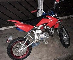 110cc pitbike goes 100%