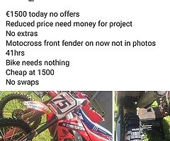 Crf450 €1500