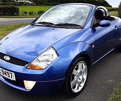 **FOR SALE**

CONVERTIBLE FORD KA (STREET KA) "LUXURY" 1.6, WITH 9 MONTHS MOT & FULL SERVICE HIS