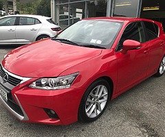 142 Lexus CT 200H Hybrid Advance auto in Fuji Red with Dark Grey Alacantara, 138k kms €14,950 - Image 3/6