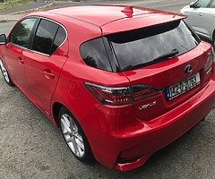 142 Lexus CT 200H Hybrid Advance auto in Fuji Red with Dark Grey Alacantara, 138k kms €14,950 - Image 4/6