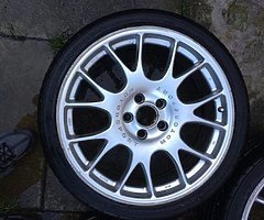 19" BBS Motor sport rims & tyres - Image 9/10