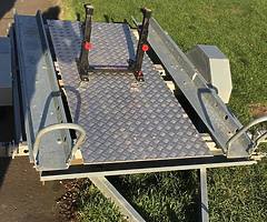 3 bike galvanised trailer with risk racing lock&load - Image 4/6