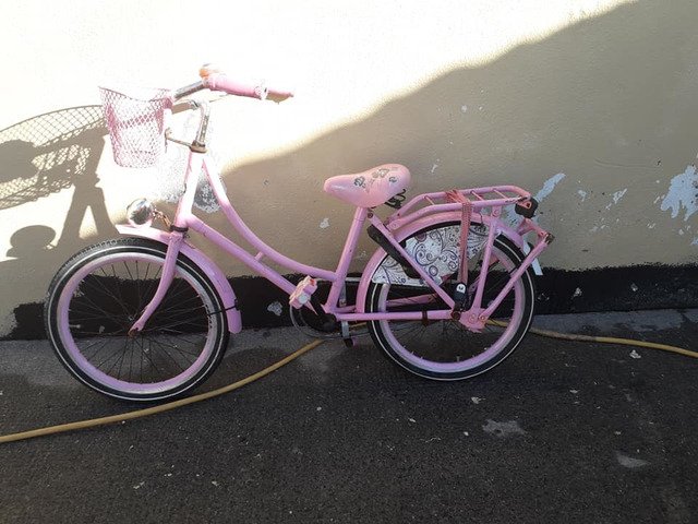 pink vintage bike