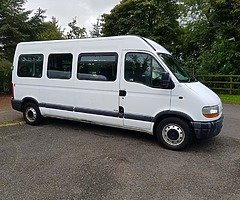 2004 RENAULT MASTER 15 SEATER MINIBUS 2.2 DIESEL FULL YEARS PSV £2450 NO VAT