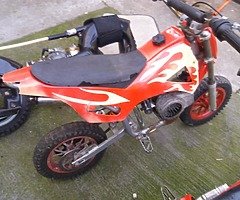 2 49cc field biks and 50cc wizz board bike in the middle needs pully