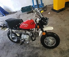 Any monkey bikes forsale? Must be road legal with taxbook cash here