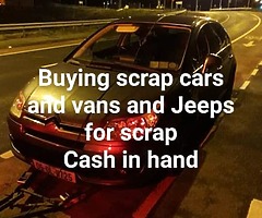 Buying scrap cars vans jeeps