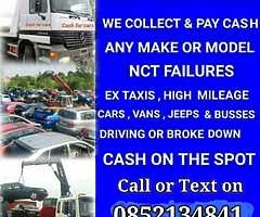 All cars, vans, jeeps, lorries, campers, wanted