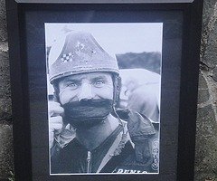 MIKE HAILWOOD Classic Bike Framed Photo/Print - Motorcycle Racing Isle of Man TT IOM TT Joey Dunlop