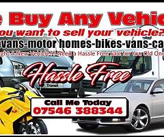 We buy all cars-vans-motorbikes-ect