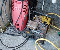 Petrol power washer and electrical power washer