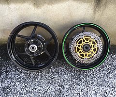 ZX6R wheels and discs