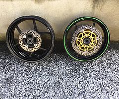 ZX6R wheels and discs