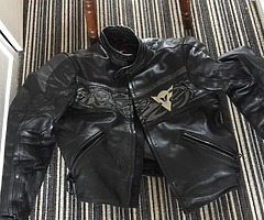 Men's Dainese leather bike jacket