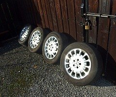 Mercedes Alloys With Tyres