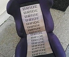 Bride seat with bride drivers rail