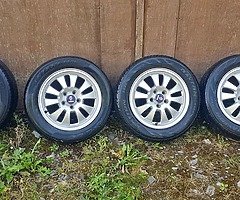 saab /vectra 16inch alloys tyres like new