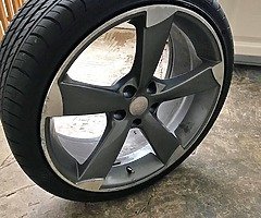 TTRS replica 5x112 new tyres