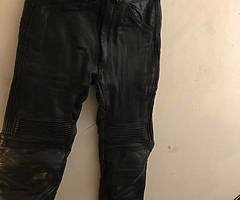 Motorcycle leather trousers size 30 waist £30