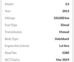 2013 Citroen C4 Finance this car from €43 P/W - Image 10/10