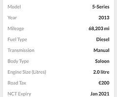 2013 BMW 520d MSport Finance this car from €79 P/W - Image 10/10