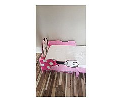 Vand pat double€125,single€70,kids girl bed minnie mouse€100 .patul dublu, single si kids au saltele