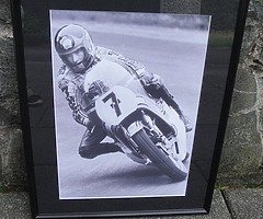 BARRY SHEENE Professional Framed PHOTO Isle of Man TT NW200 Ulster Grand Prix IOM TT BSB Motogp WSB