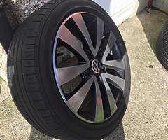 Alloy wheels 17in 5x112 very good tyres audi vw