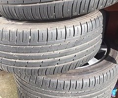 Alloy wheels 17in 5x112 very good tyres audi vw - Image 3/5