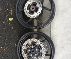 kawasaki ZX6R wheels/discs