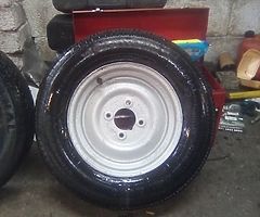 Trailer 12" wheels (new tyres)