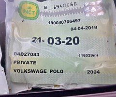 04 VOLKSWAGEN POLO 1.2L