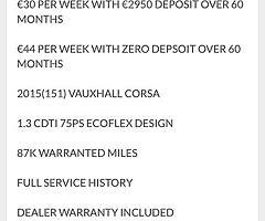 2015 Opel Corsa Finance this car from €30 P/W - Image 9/10