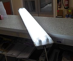 Twin LED Covered Lights with Tubes - Brand New - Image 5/6