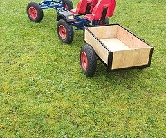 Bergan gokart second seat and trailer