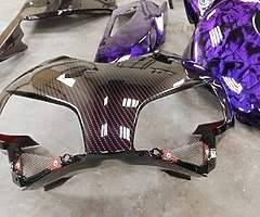 Honda CBR 1000 farings hydrodipp voliolet carbon and Joker.. - Image 1/10