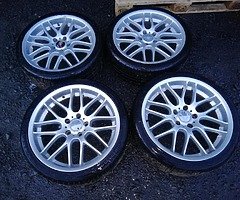 BMW 18 alloys 4 brand new tyres - Image 2/2
