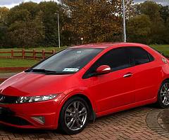 2010 Honda Civic diesel 2.2 ICTDI SI 148bhp 126000km one owner ,serviced, tax/nct, I-ctdi,red, cheap