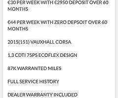 2015 Opel Corsa Finanace this car from €30 P/W - Image 9/10