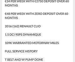 2016 Renault Clio Finance this car from €34 P/W - Image 9/10