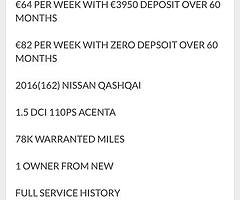 2016 Nissan Qashqui Finance this car from €64 P/W - Image 9/10