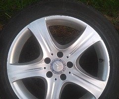 Mercedes original alloys 17inch 5×112 - Image 5/6