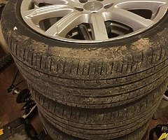 Wheels with tyres for audi 245/40/18