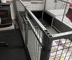 Galvanised dog pen