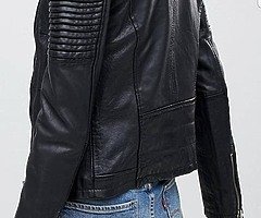 Genuine leather Biker jacket - Image 4/5