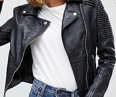 Genuine leather Biker jacket - Image 5/5