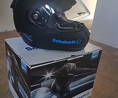 Schuberth SR1 with Fog Resistance Lens + Wind Deflector + Breath Deflector Head size 56-57 cm Size M