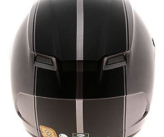 Bell Qualifier DLX Motorbike /Motorcycle Helmet - Rally Matt Titanium with transitional visor
