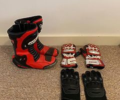 Red and black RST leathers for sale - Image 8/10